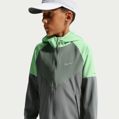 Nike Miler Repel Jacke "Smoke Grey" | Kinder | Laufen | 01 | SPORTSHOWROOM