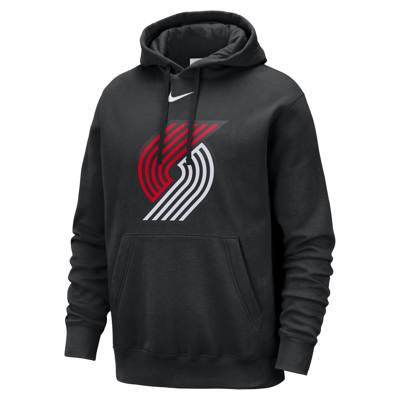 Nike Portland Trail Blazers Club NBA Pullover Hoodie "Black & White" | Heren | Sportstyle | 01 | SPORTSHOWROOM