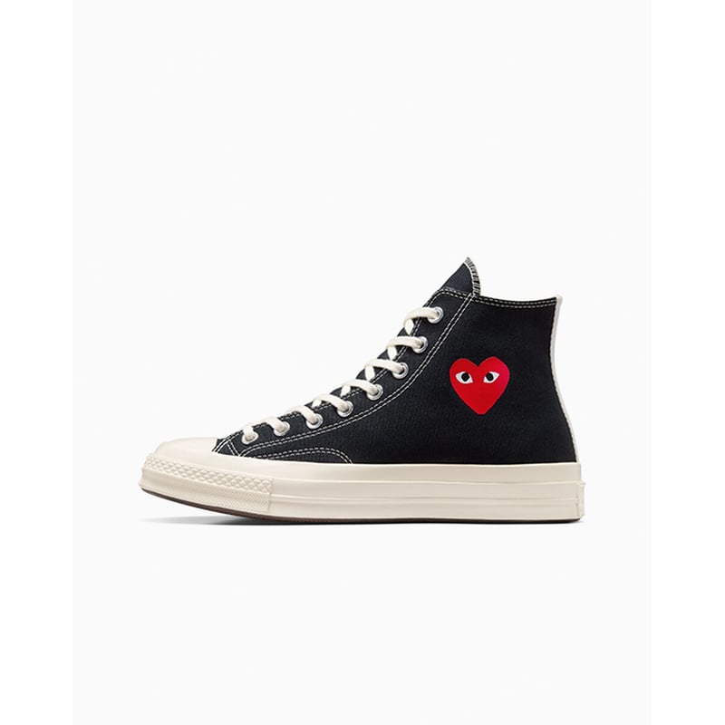 Converse Chuck 70 High x Comme des Garçons PLAY ‘Single Heart’ A08801C 03