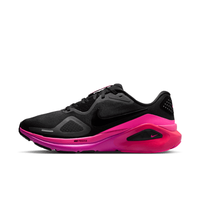 Nike Structure 26 ‘After Dark Tour’ hardloopschoenen "Black & Hyper Pink" | Dames | Hardlopen | 01 | SPORTSHOWROOM