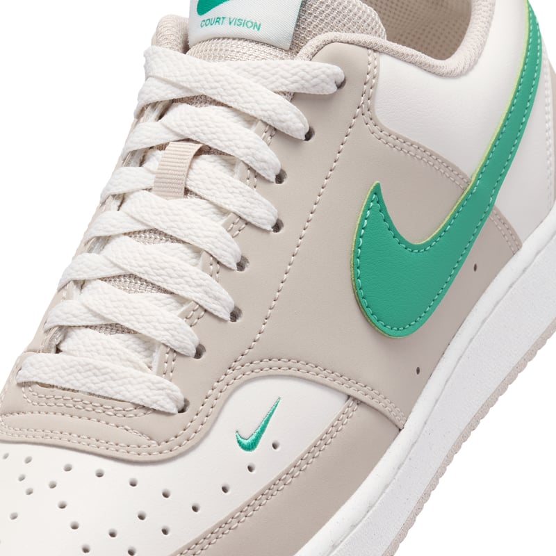 Nike Court Vision Low sneakers "Sail & Emerald Green" | Män | Sportstyle | 07 | SPORTSHOWROOM