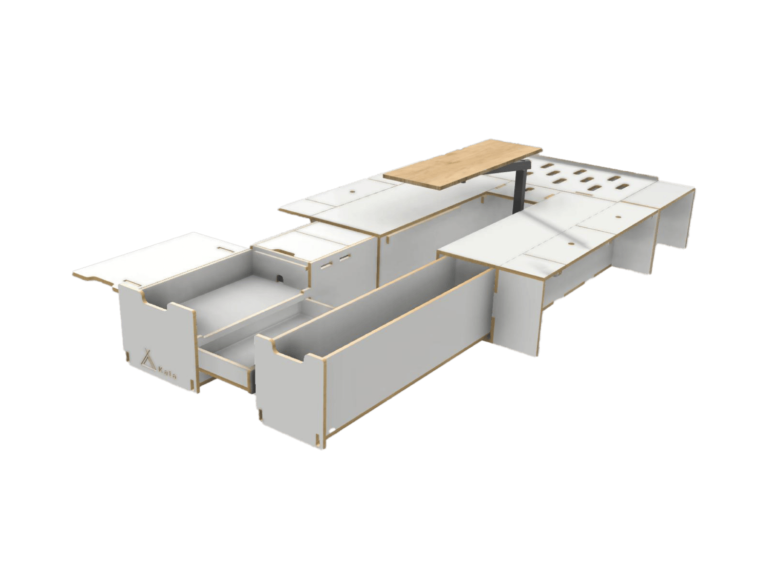 Vanbox 1100 LWB - 1200mm with Table