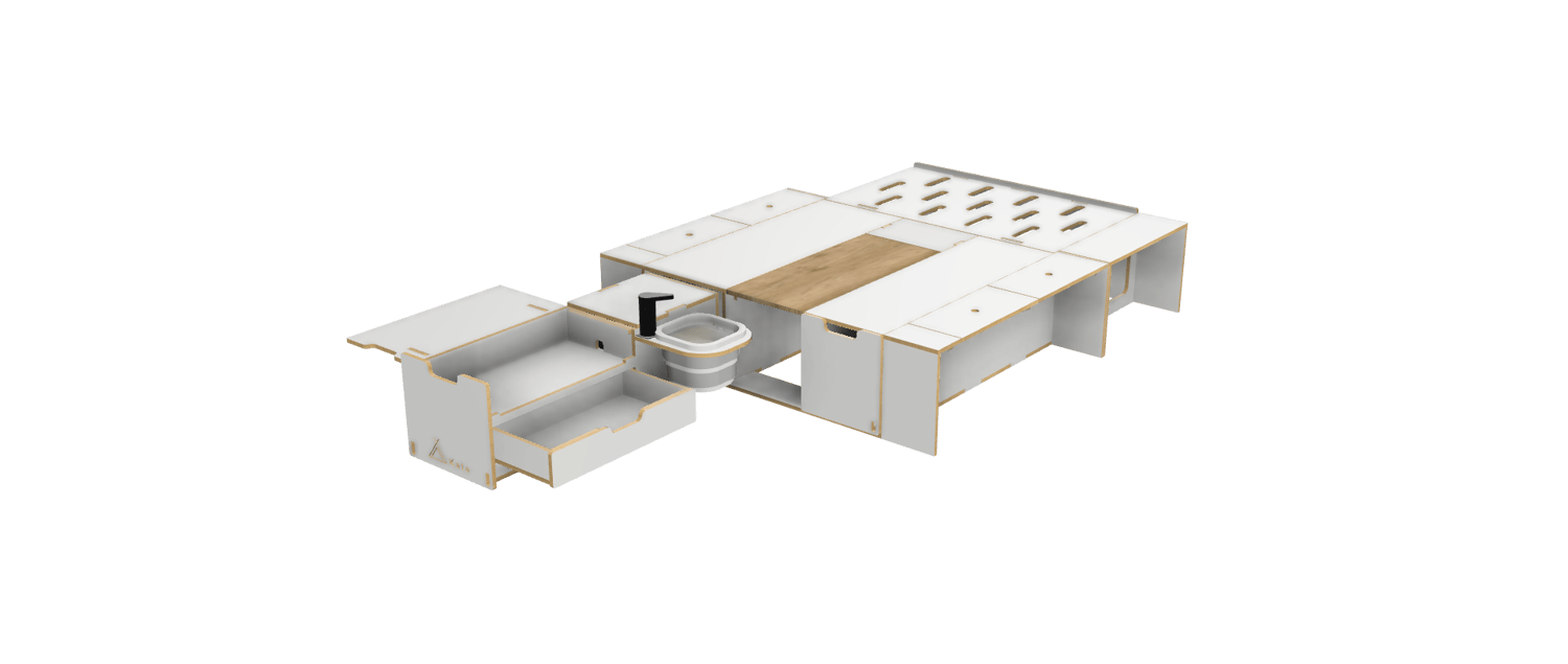 Vanbox 1200 SWB - 1200mm with Table - Image 2
