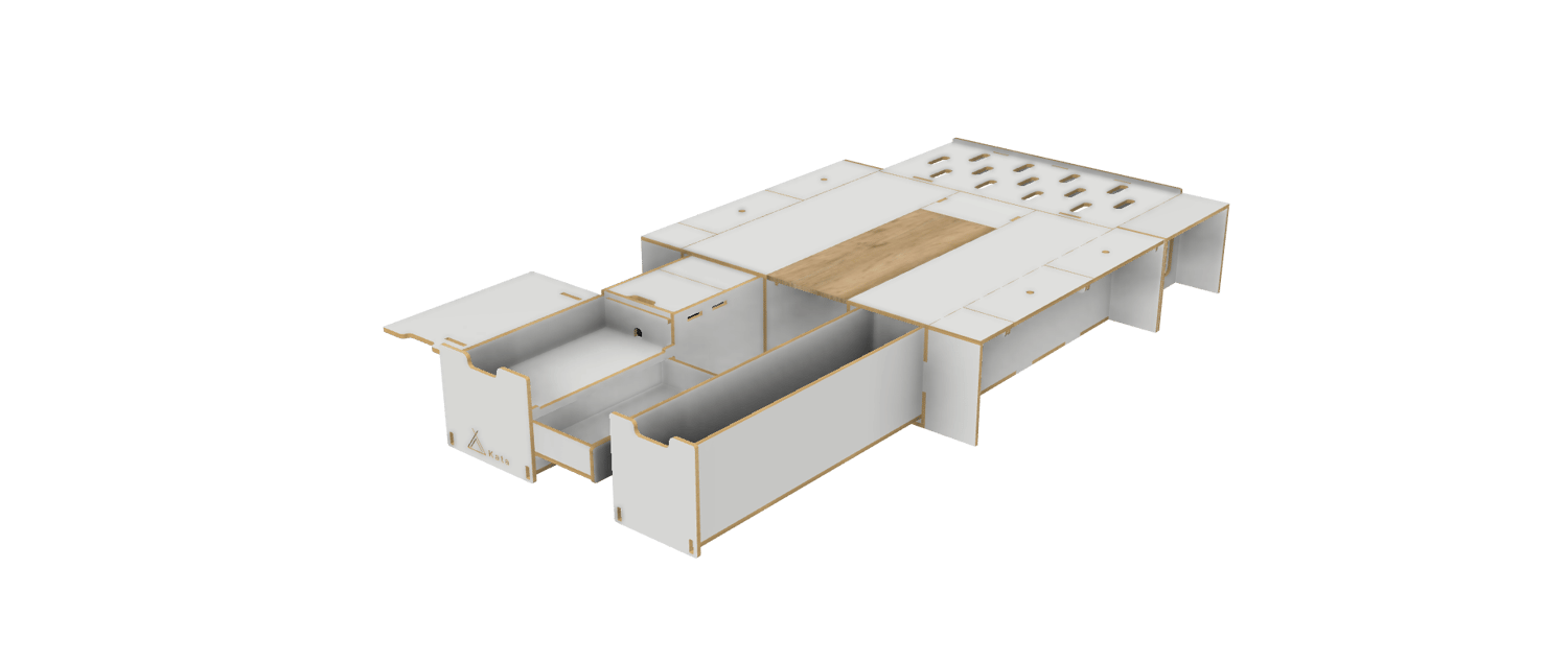 Vanbox 1200 LWB - 1200mm with Table - Image 4