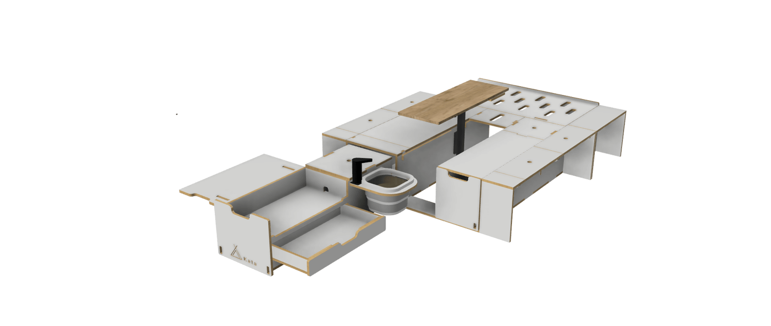Vanbox 1100 SWB - 800mm with Table - Image 2