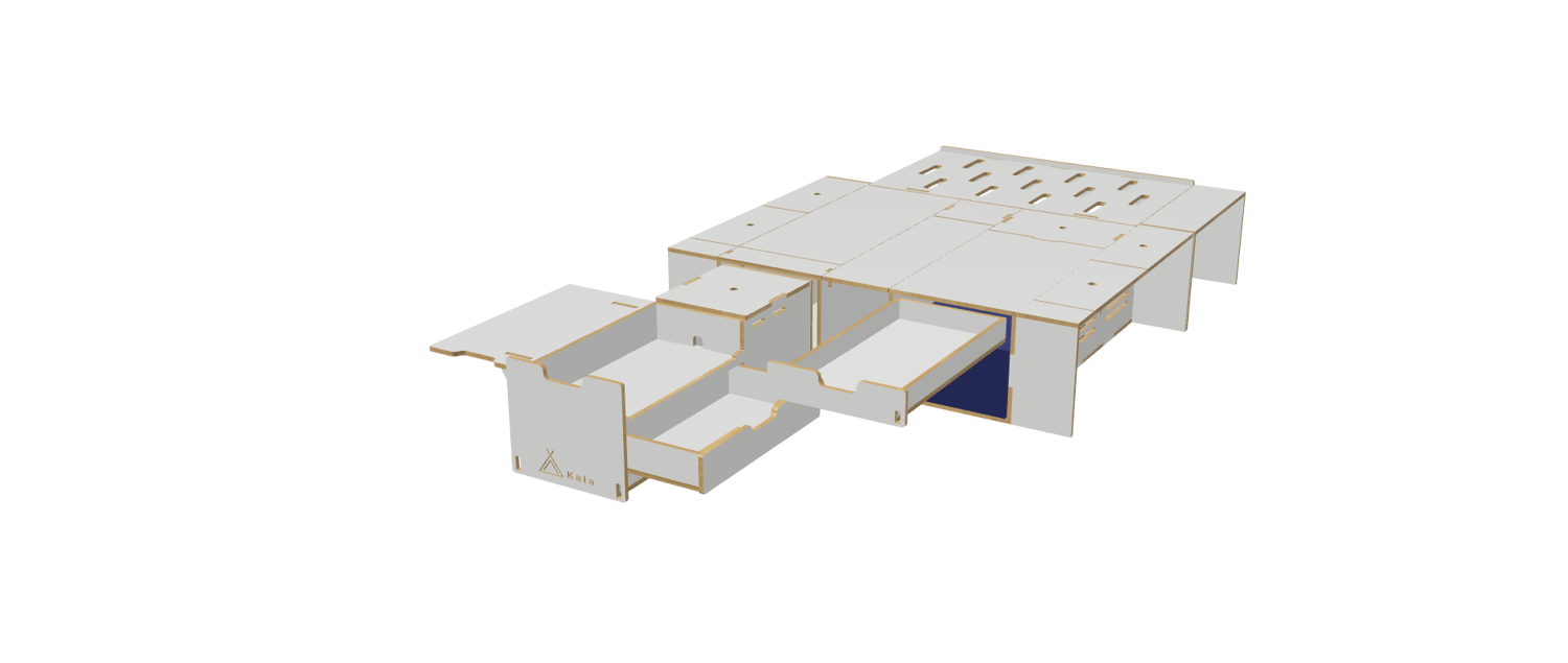 Vanbox 1200 SWB - 800mm Fridge Cavity