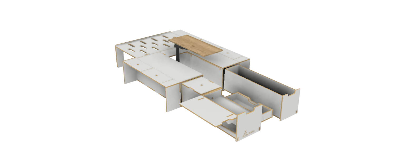 Vanbox 1200 SWB - 1200mm with Table - Image 6