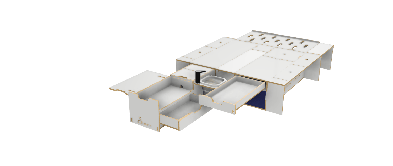 Vanbox 1200 LWB - 800mm Fridge Cavity - Image 2