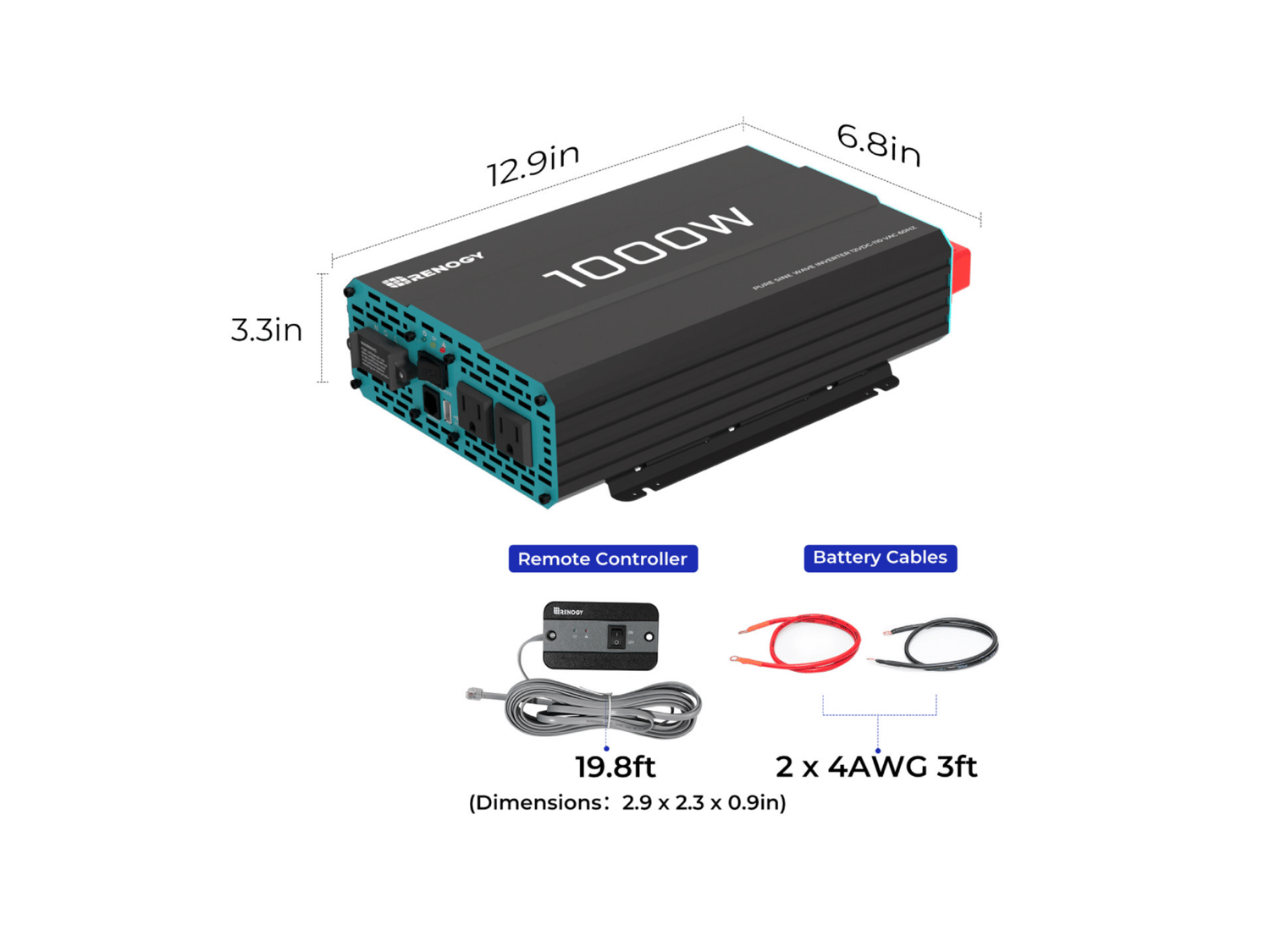 1000 W Renogy Inverter - Image 3