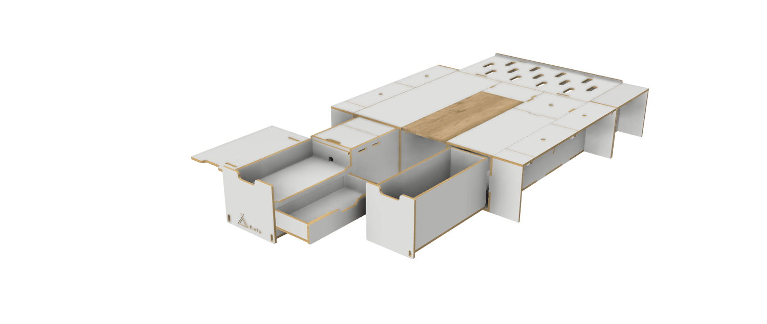 Vanbox 1200 LWB - 800mm with Table - Image 2