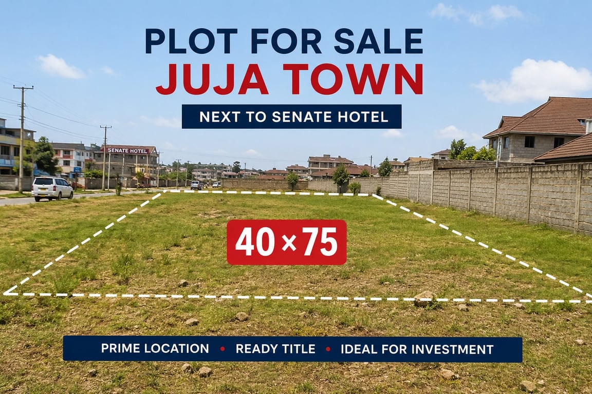 38*55 Commercial Plot for Sale in Juja Town Near JKUAT