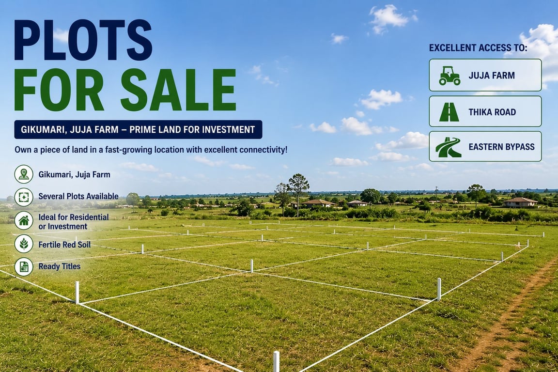 50×100 Plots for Sale in Juja Farm – Gikumari