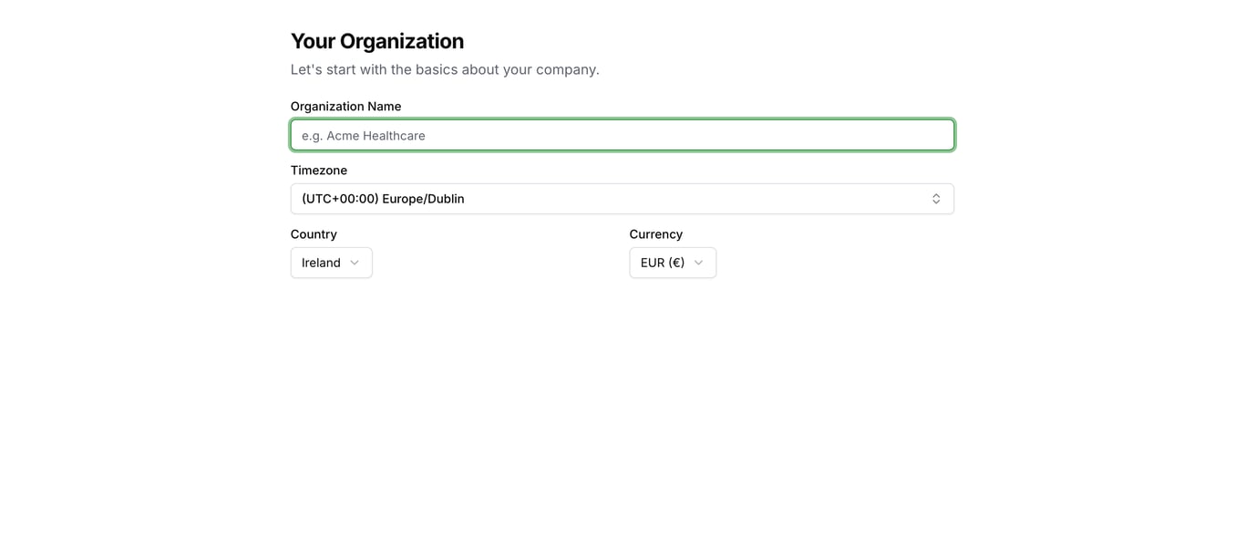 Completing the Onboarding Wizard