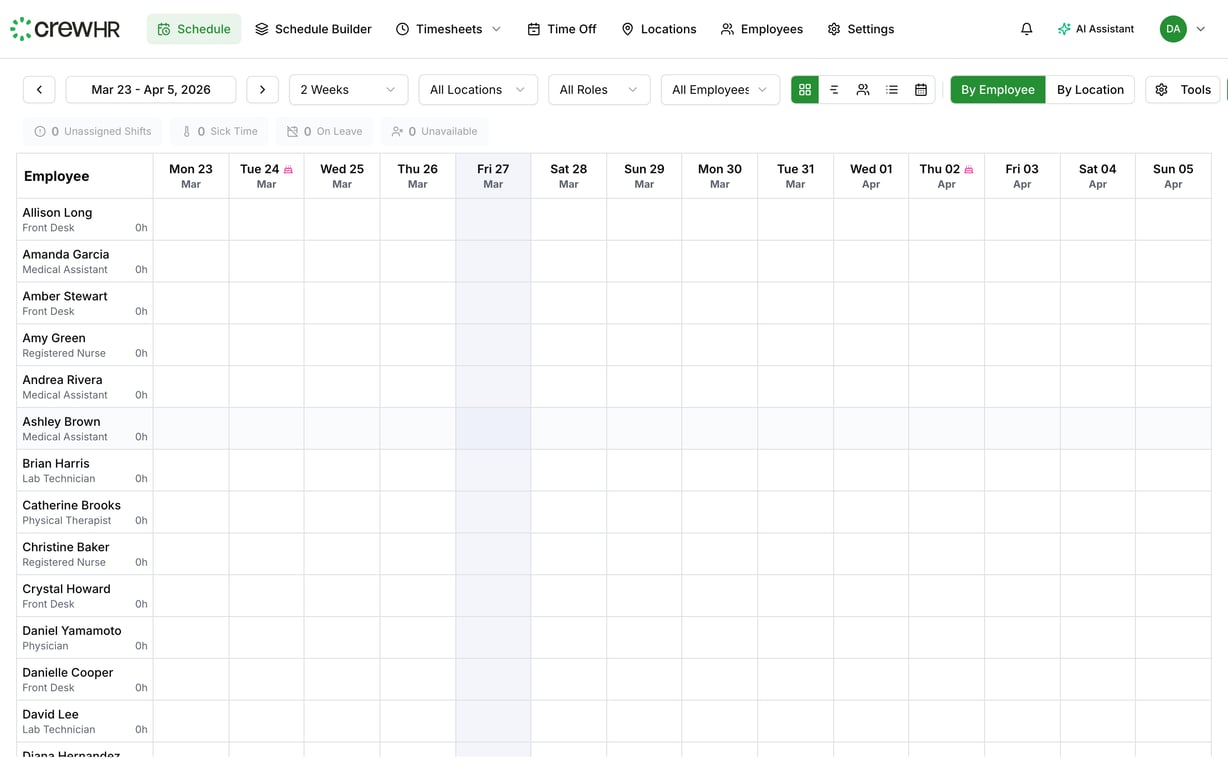 Sharing Schedules Externally