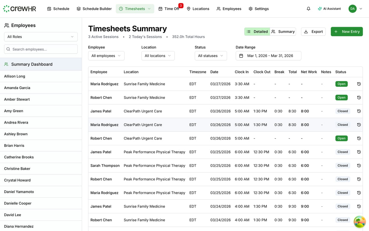 Configuring Timesheet Settings
