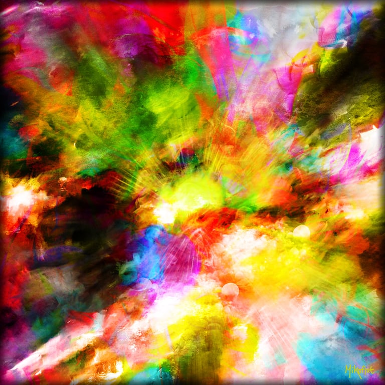 MikoArt-Liquid Gloss®-01/Series-80x80cm-0159 by MikoArt