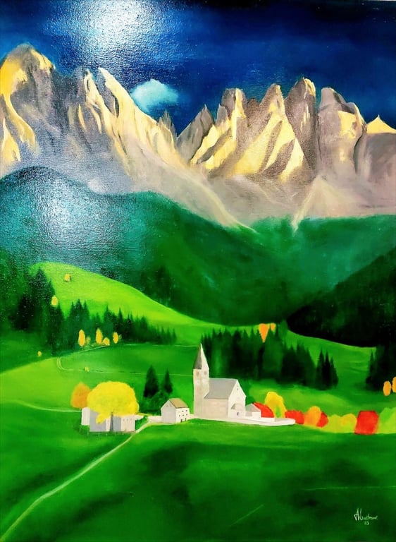 Eternal Alpine Serenity Dolimites by Art Meštrović