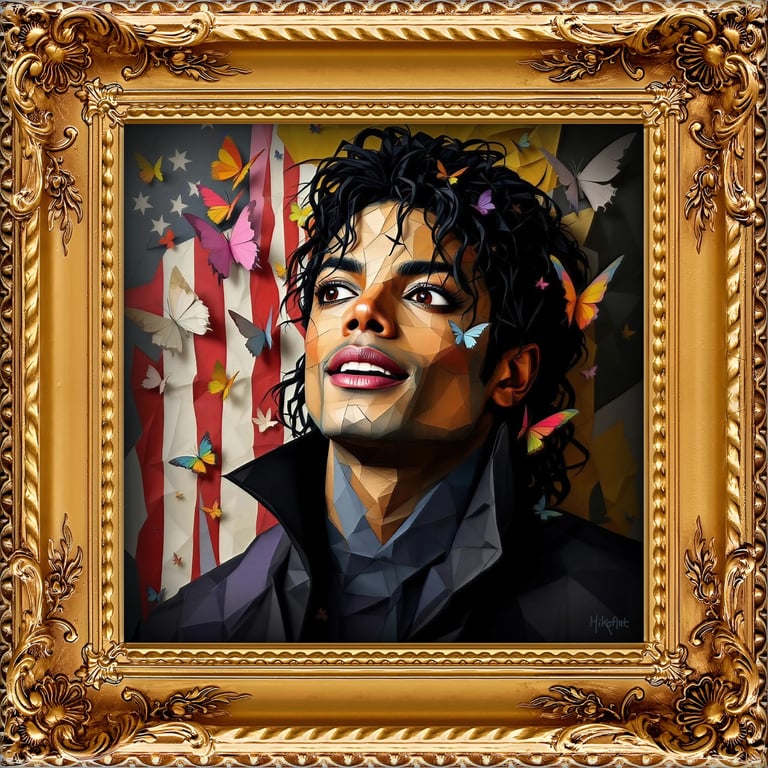 MikoArt-Liquid Gloss®-07FP/MichaelJackson-120x120cm by MikoArt