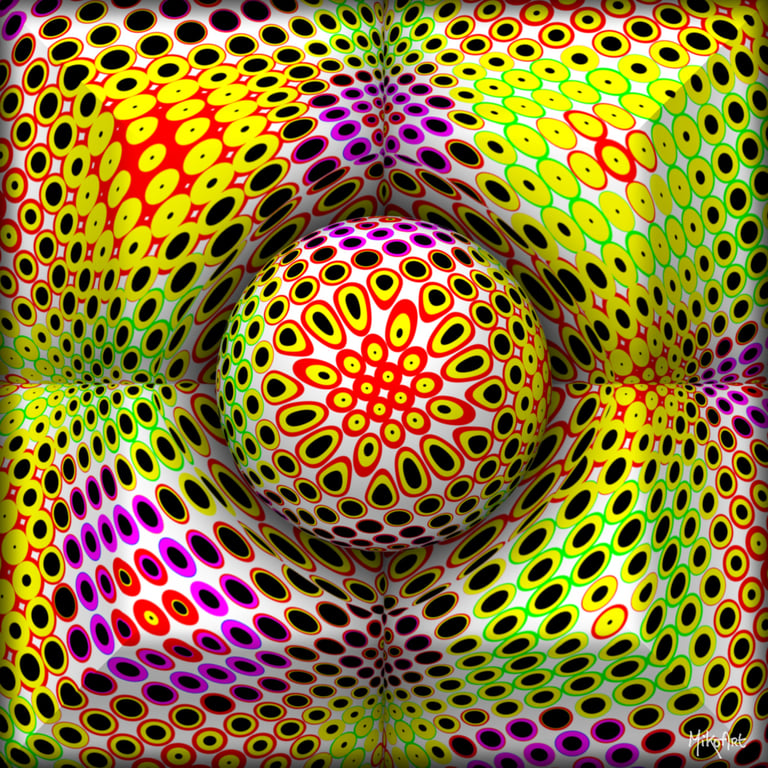 MikoArt-Liquid Gloss®-01/Series-80x80cm-0058 by MikoArt