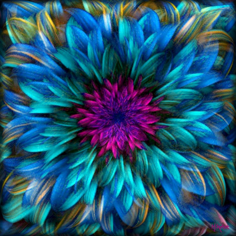 MikoArt-Liquid Gloss®-01/Series-80x80cm-0129 by MikoArt