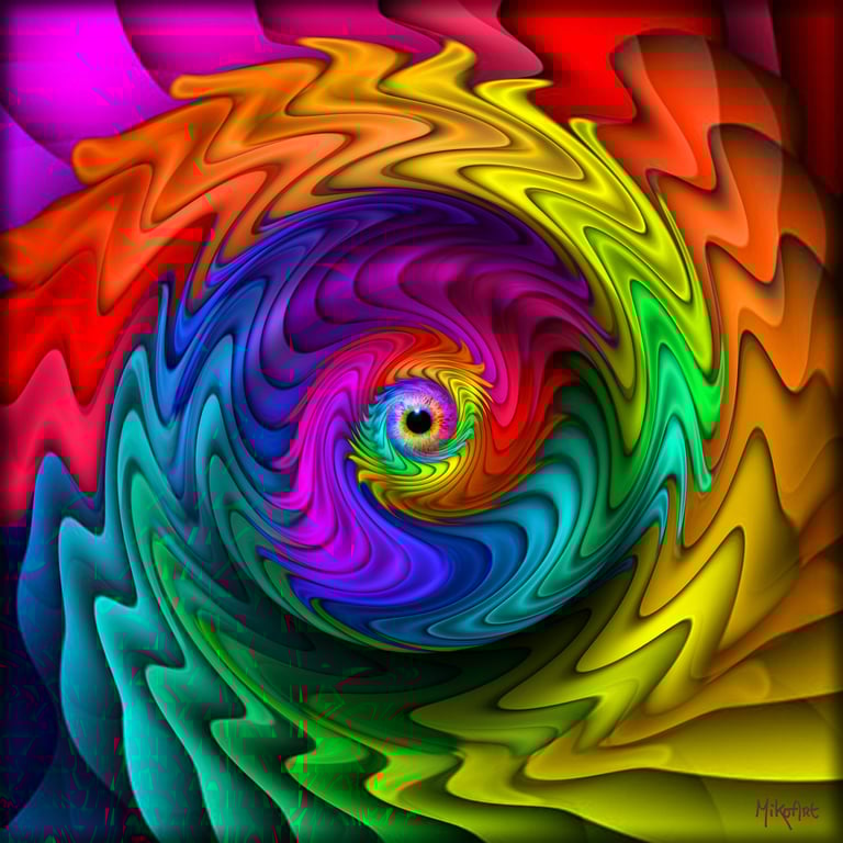  MikoArt-Liquid Gloss®-01/Series-80x80cm-0079  by MikoArt