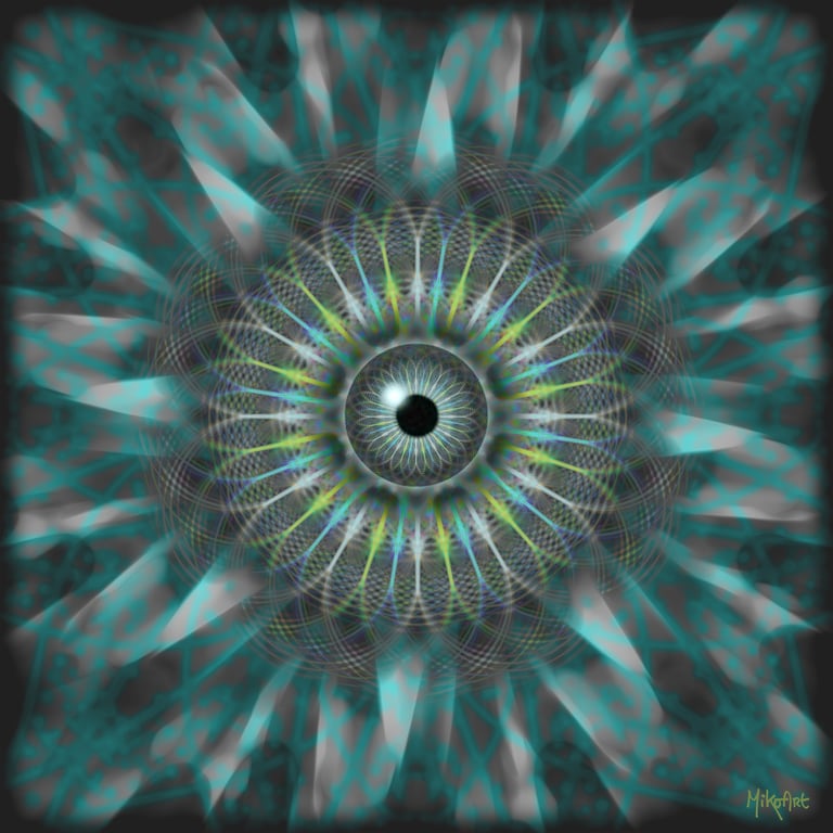 MikoArt-Liquid Gloss®-01/Series-80x80cm-0088 by MikoArt