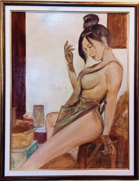 Potter  Original Oil on Drawing Canvas | 80 × 60 cm | Created in 2023 | One-of-a-Kind by Art Meštrović