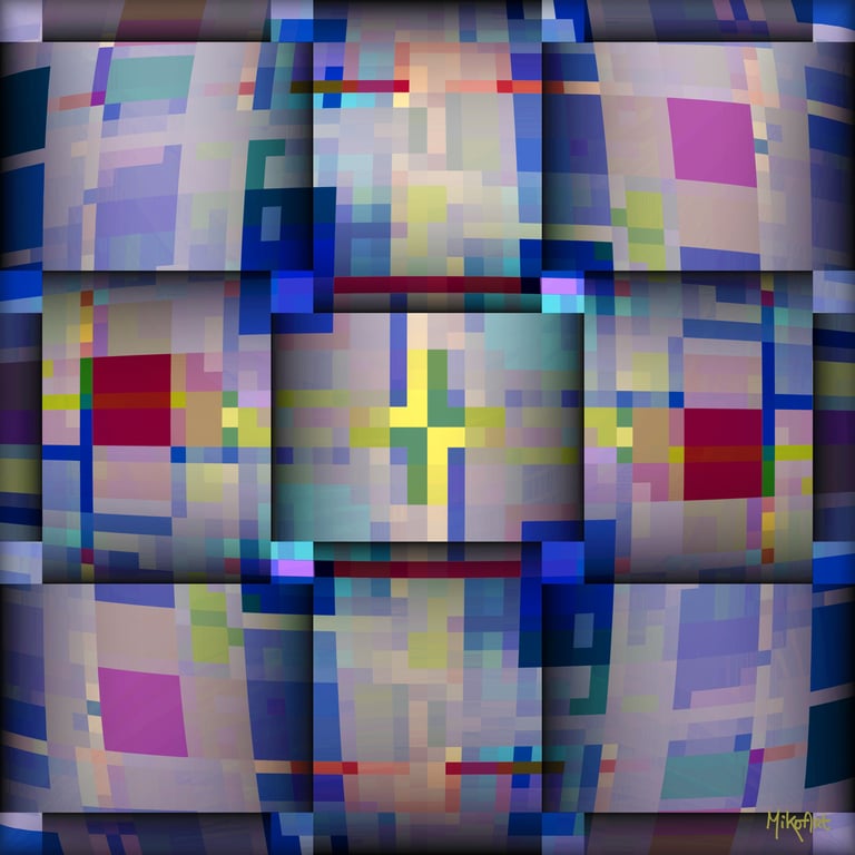 MikoArt-Liquid Gloss®-01/Series-80x80cm-0120 by MikoArt