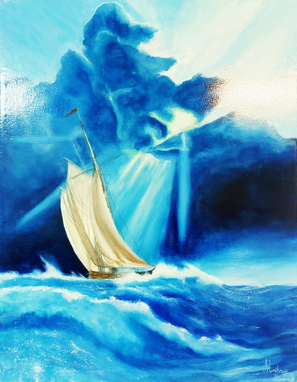Beyond the Storm Original Oil on Canvas | 2023 | One-of-a-Kind | Signed & Certified by Art Meštrović