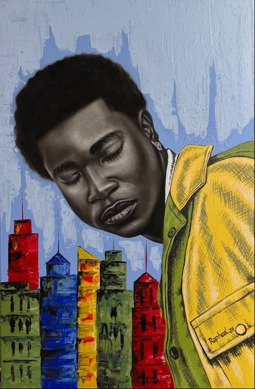 Silent weight of the city by Rapheal Akano