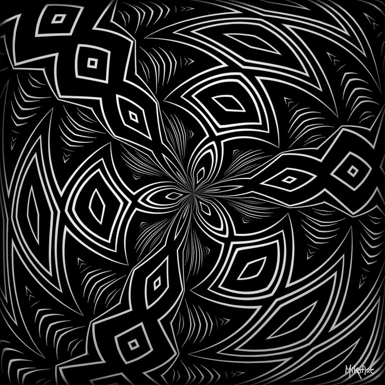 MikoArt-Liquid Gloss®-01/Series-80x80cm-0100 by MikoArt