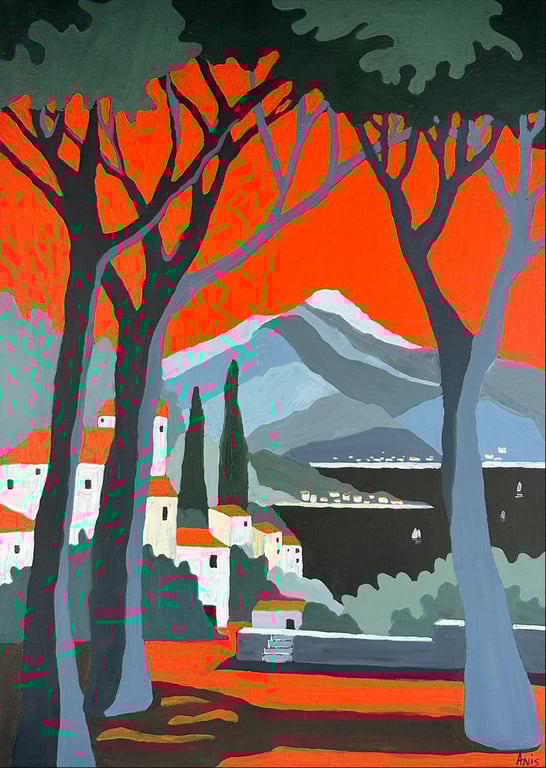 Red Horizon Seascape