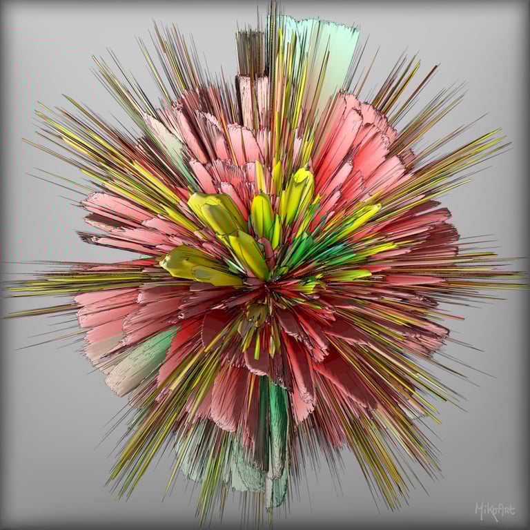 MikoArt-Liquid Gloss®-01/Series-80x80cm-0092 by MikoArt