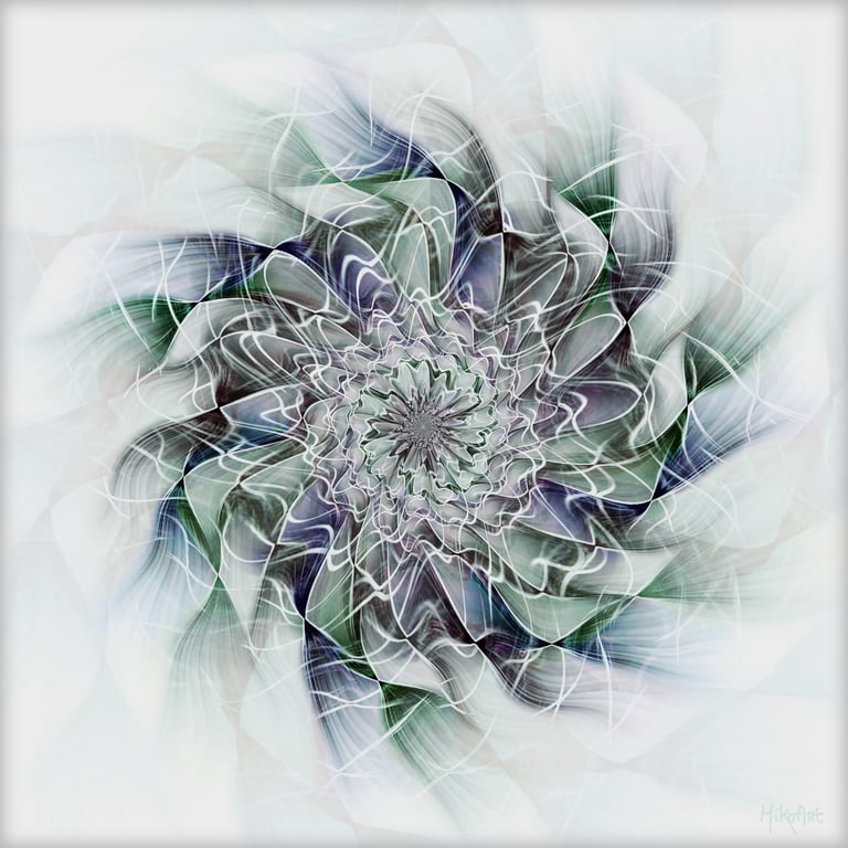  MikoArt-Liquid Gloss®-01/Series-80x80cm-0078  by MikoArt