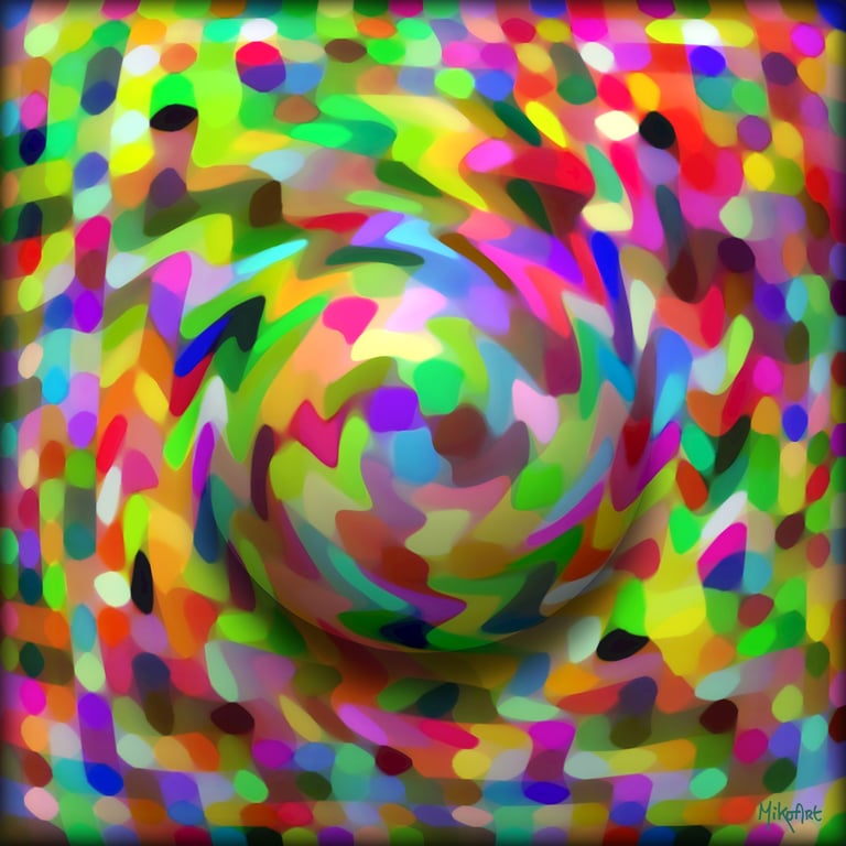 MikoArt-Liquid Gloss®-01/Series-80x80cm-0083 by MikoArt