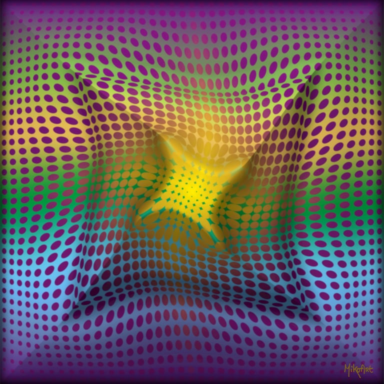 MikoArt-Liquid Gloss®-01/Series-80x80cm-0076 by MikoArt