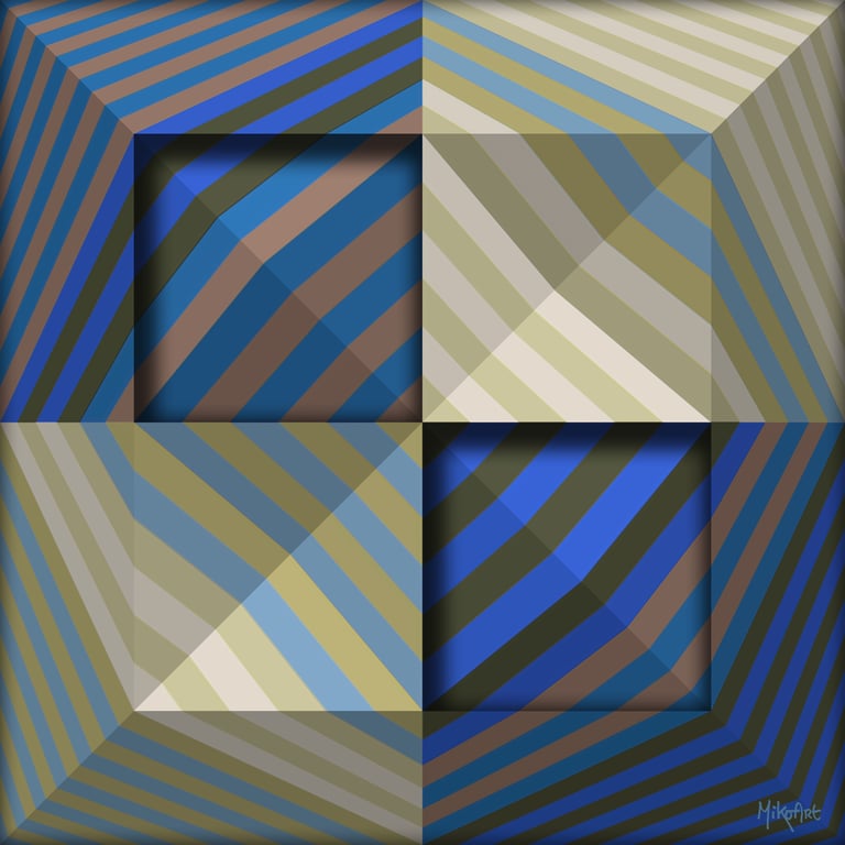 MikoArt-Liquid Gloss®-01/Series-80x80cm-0114 by MikoArt