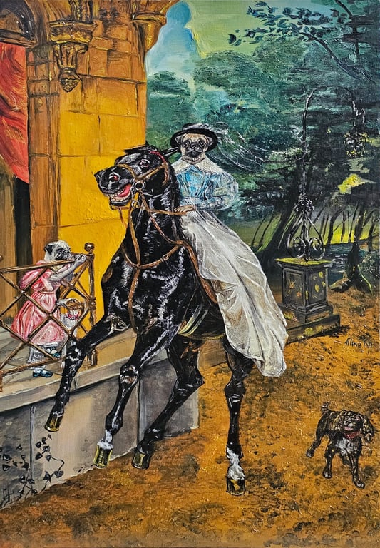 Cute Rider by Alina Khozhan