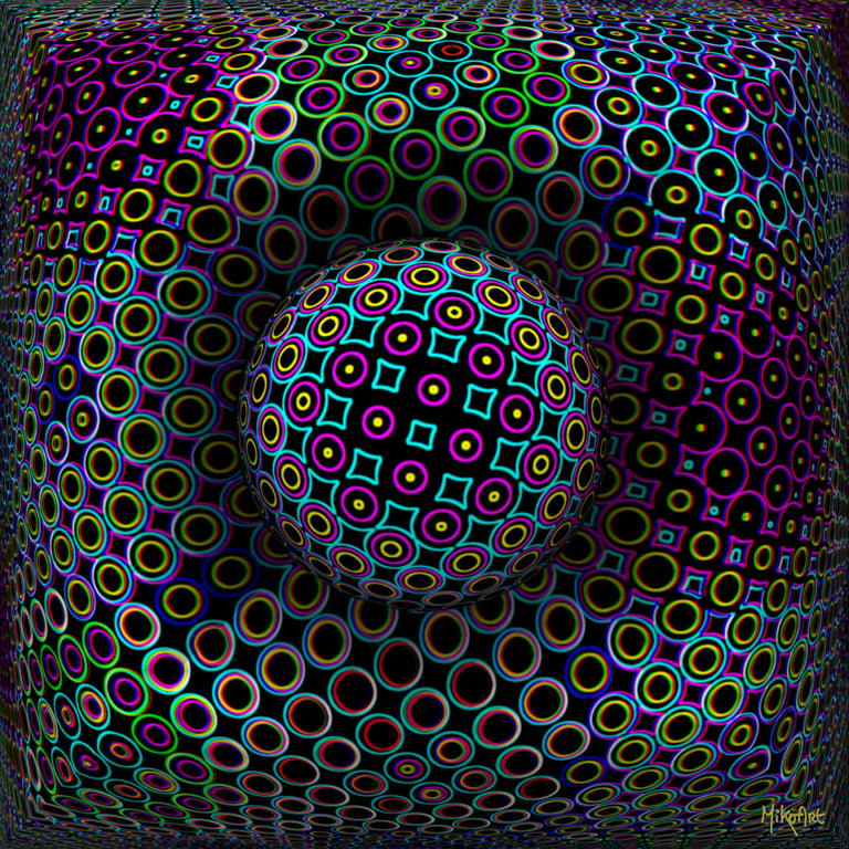 MikoArt-Liquid Gloss®-01/Series-80x80cm-0059 by MikoArt