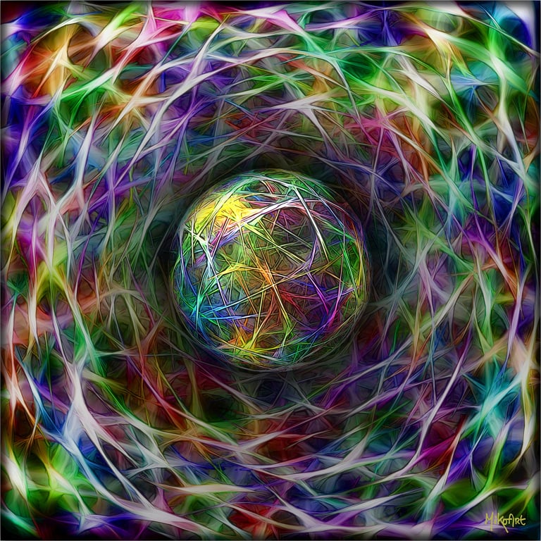 MikoArt-Liquid Gloss®-01/Series-80x80cm-0117 by MikoArt