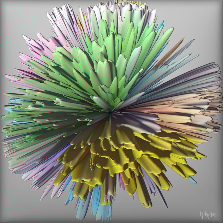 MikoArt-Liquid Gloss®-01/Series-80x80cm-0071 by MikoArt