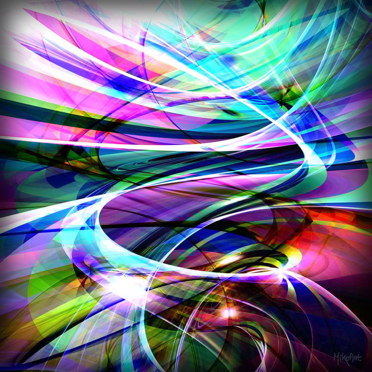 MikoArt-Liquid Gloss®-01/Series-80x80cm-0028 by MikoArt