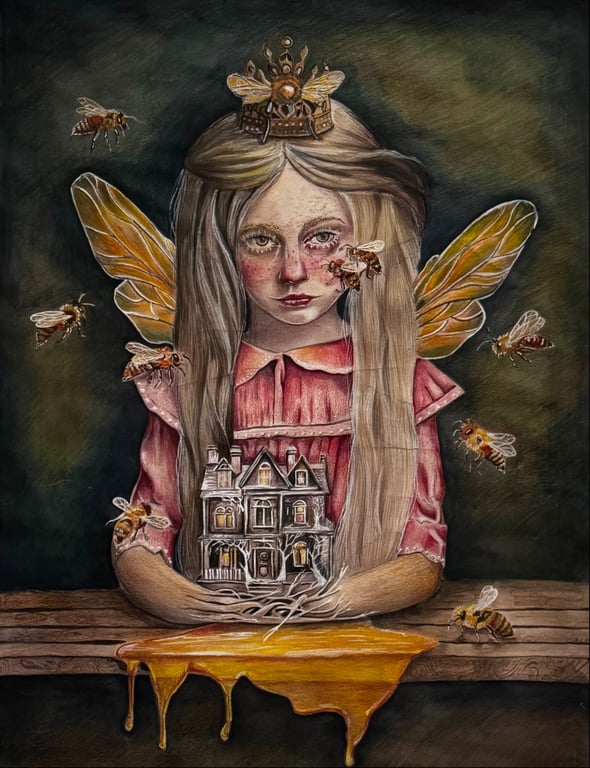 The Bee Queen's Embrace by Maryam hasani 