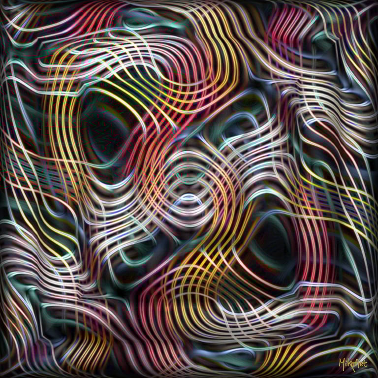 MikoArt-Liquid Gloss®-01/Series-80x80cm-0060 by MikoArt