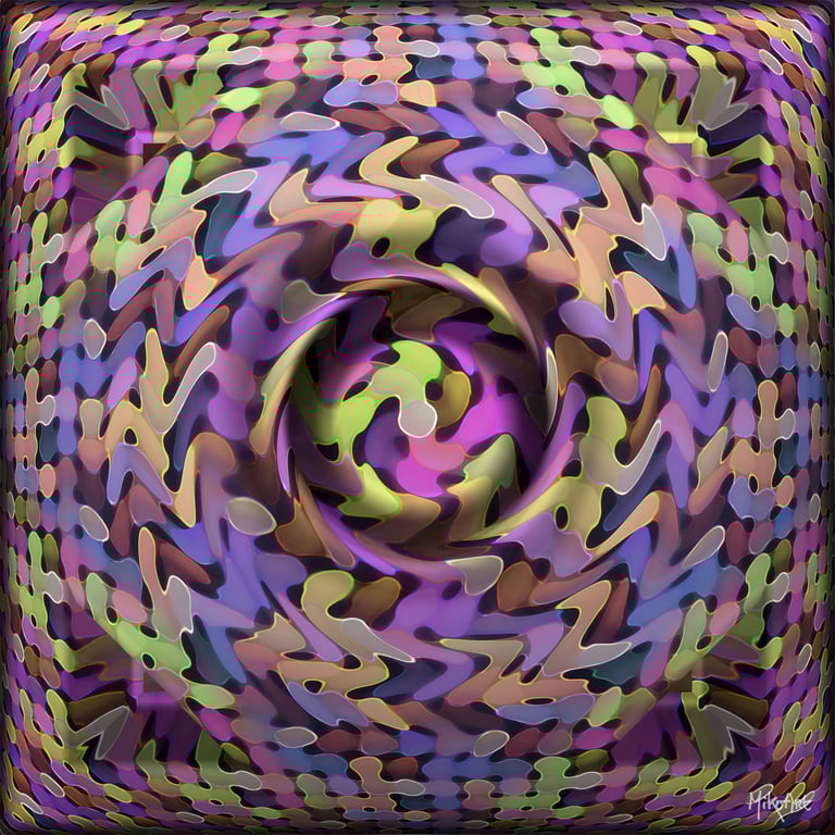 MikoArt-Liquid Gloss®-01/Series-80x80cm-0094 by MikoArt