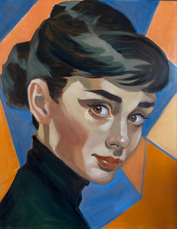 Audrey Hepburn by Pierre Benjamin