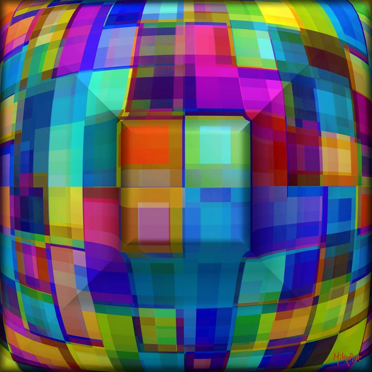 MikoArt-Liquid Gloss®-01/Series-80x80cm-0131 by MikoArt