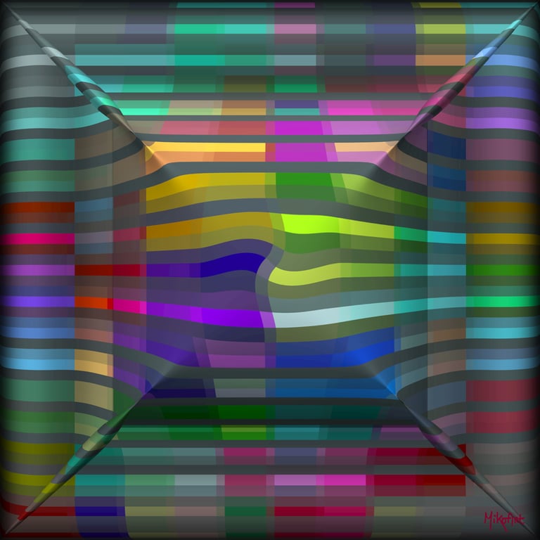 MikoArt-Liquid Gloss®-01/Series-80x80cm-0095 by MikoArt