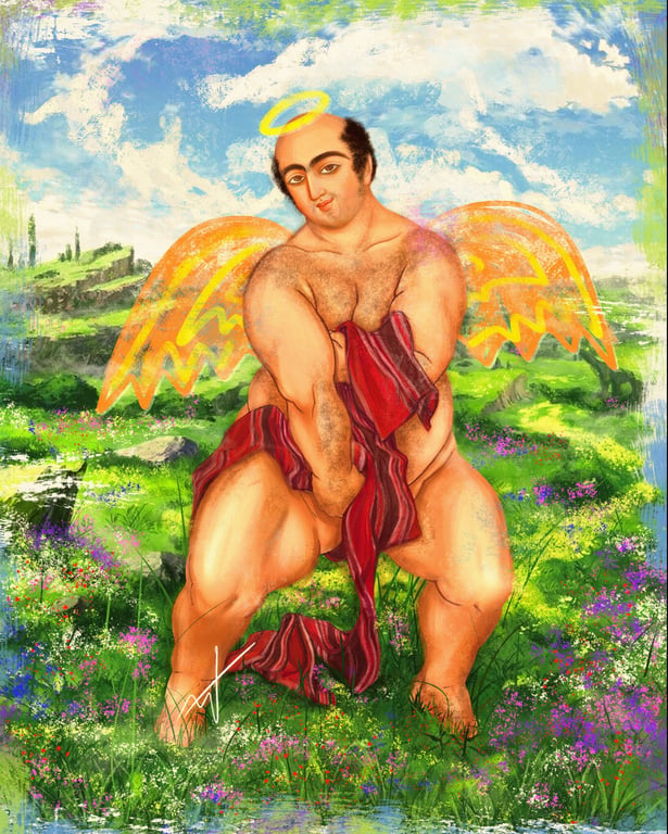 Iranian Angel in Paradise by Luckybamero