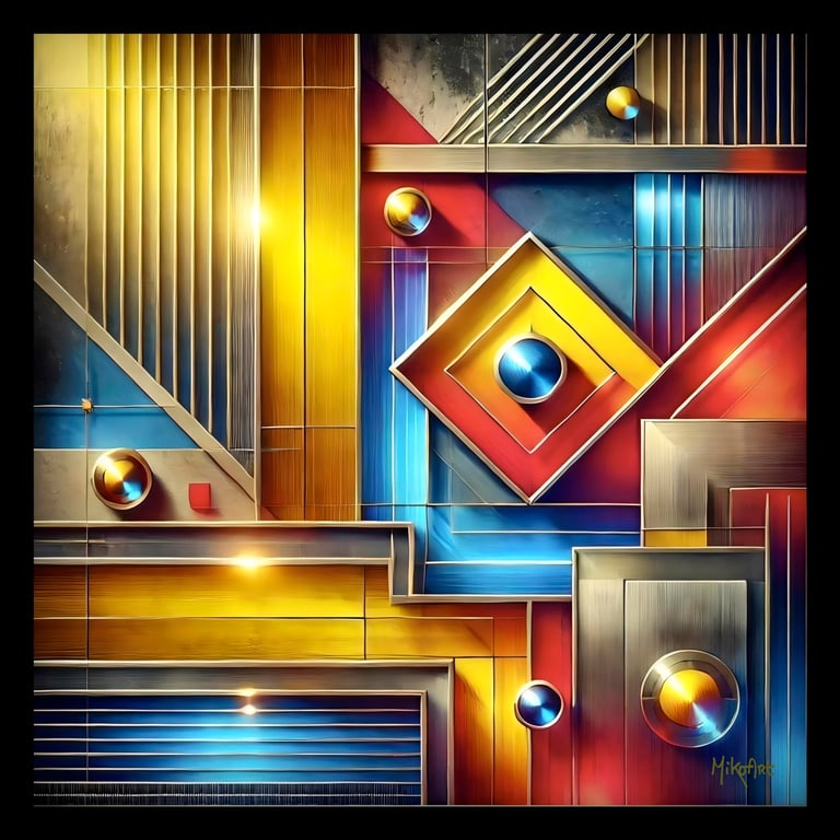 MikoArt-Liquid Gloss®-02/Series-80x80cm-0287 by MikoArt